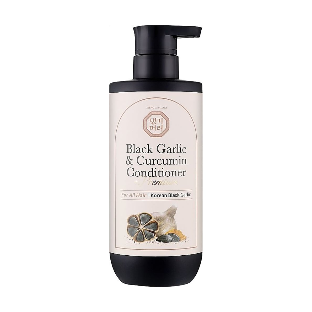 Преміальний відновлювальний кондиціонер для волосся Daeng Gi Meo Ri Premium Black Garlic &amp; Curcumin Conditioner з чорним часником та куркумою, 500 мл